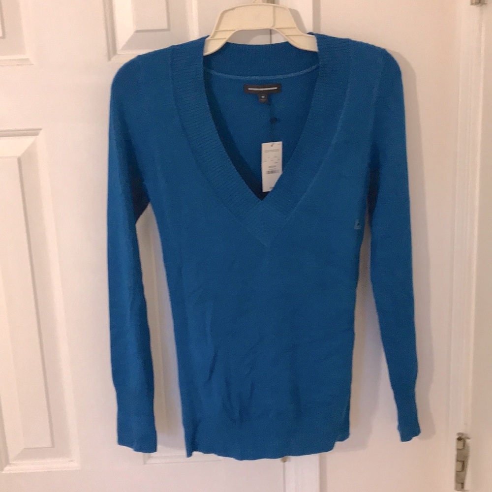 Express Royal Blue V-Neck Sweater Medium *NWT*